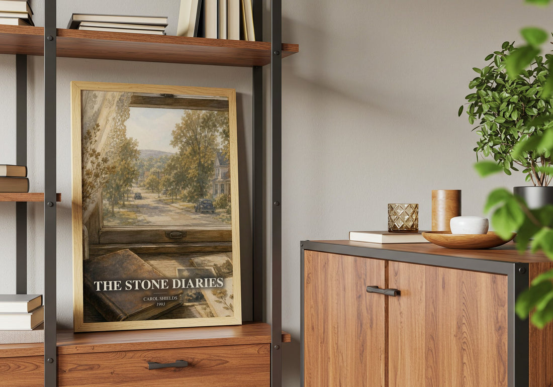 The Stone Diaries book watercolour illustration paper finish options – matte satin gloss