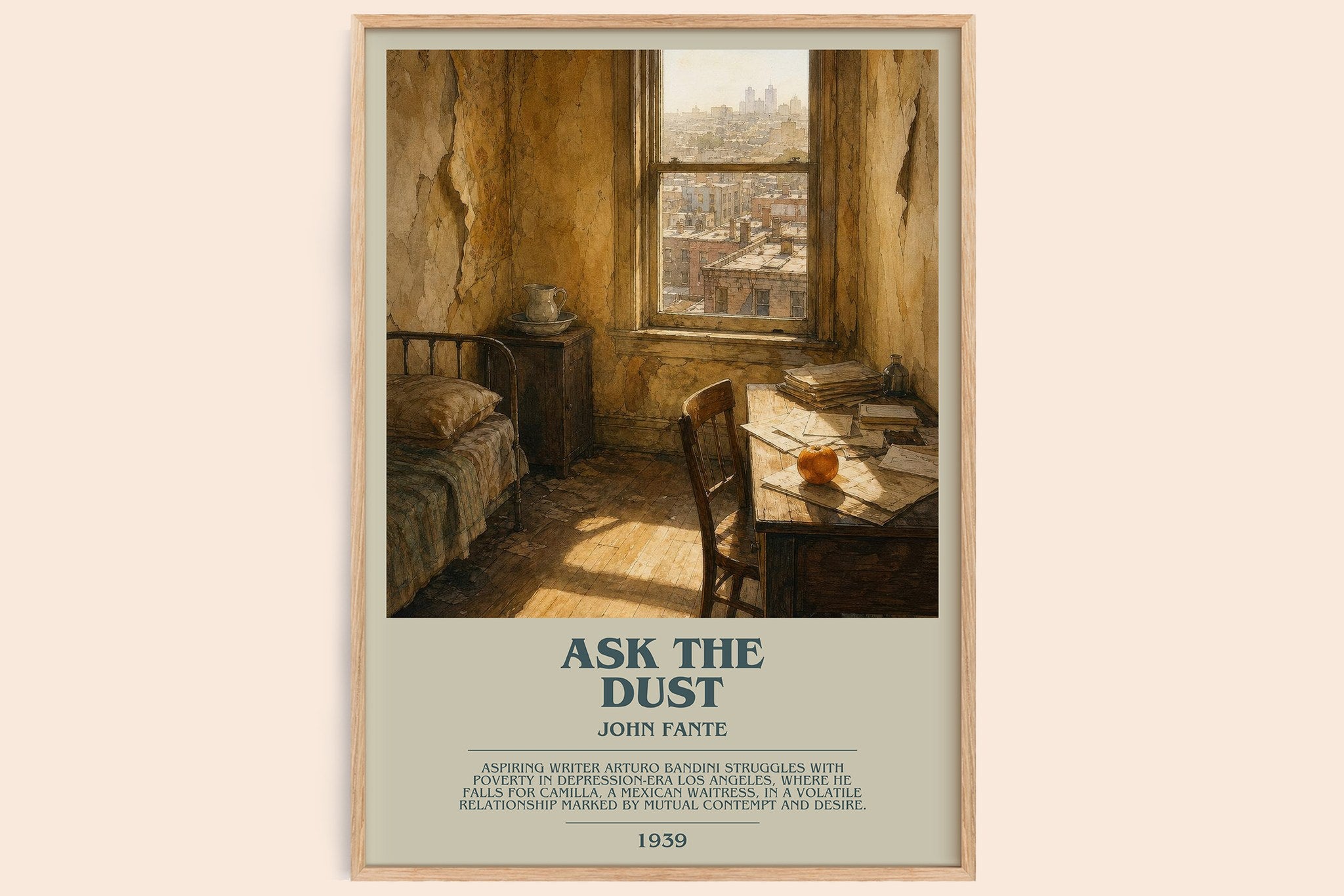Ask The Dust Bookish Wall Art by John Fante