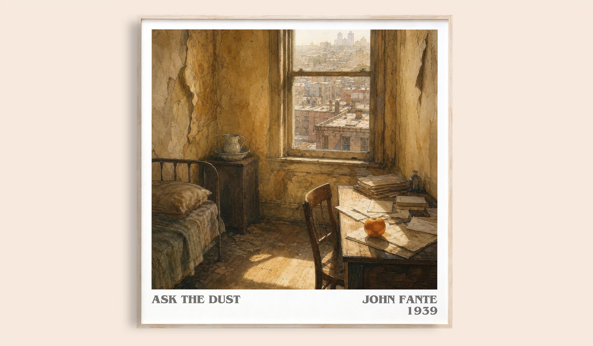 Ask The Dust Literary Art Print by John Fante