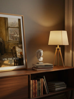 Ask The Dust watercolour print on bookshelf – John Fante fan gift
