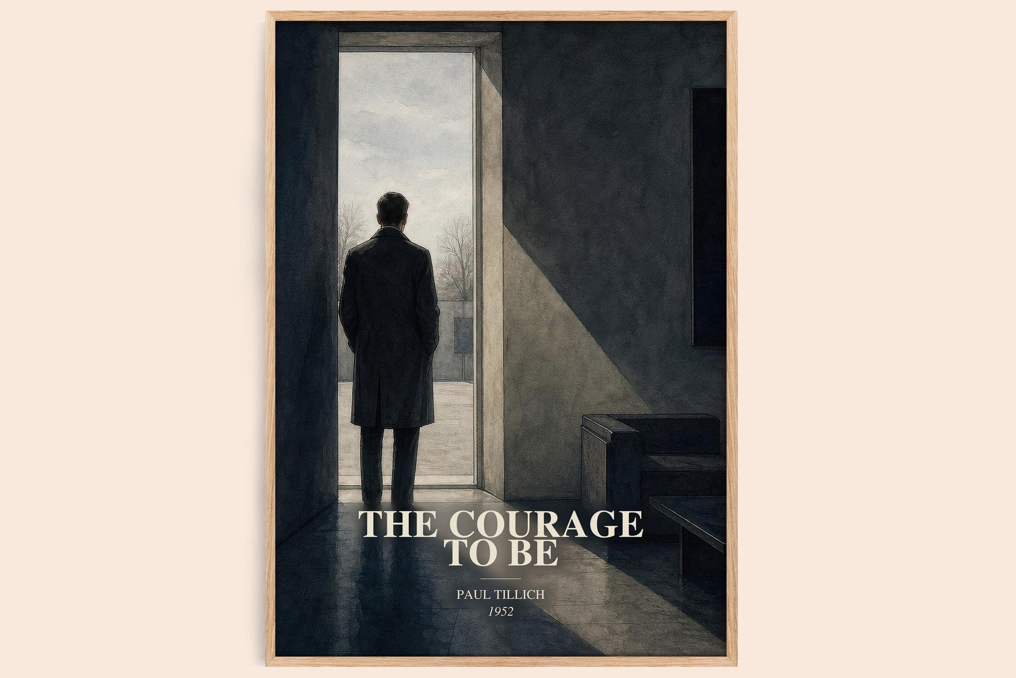 The Courage to Be Book Watercolour Illustration by Paul Tillich