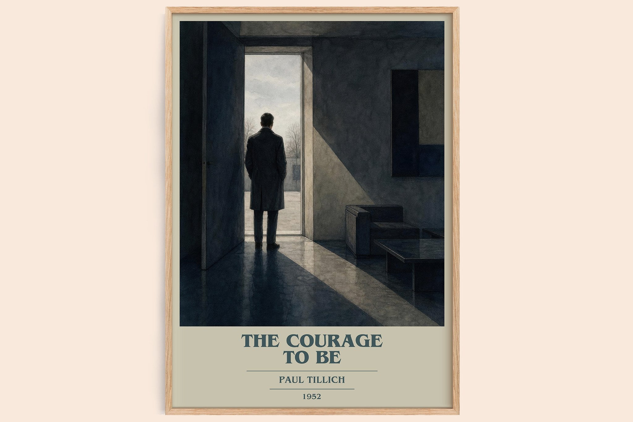 The Courage to Be Book Cover Poster by Paul Tillich