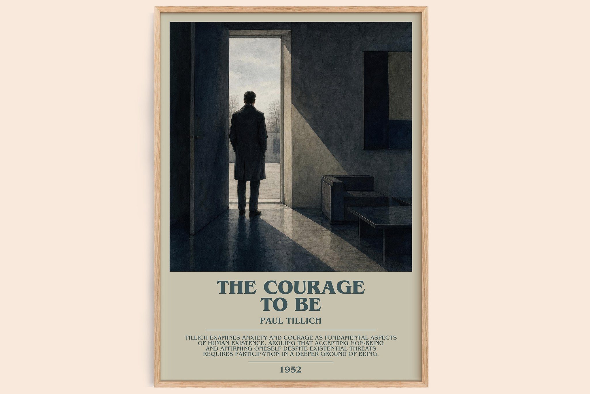 The Courage to Be Bookish Wall Art by Paul Tillich