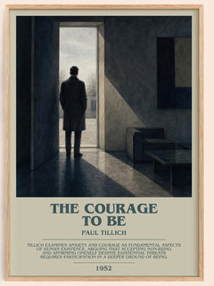 The Courage to Be Bookish Wall Art by Paul Tillich – framed poster
