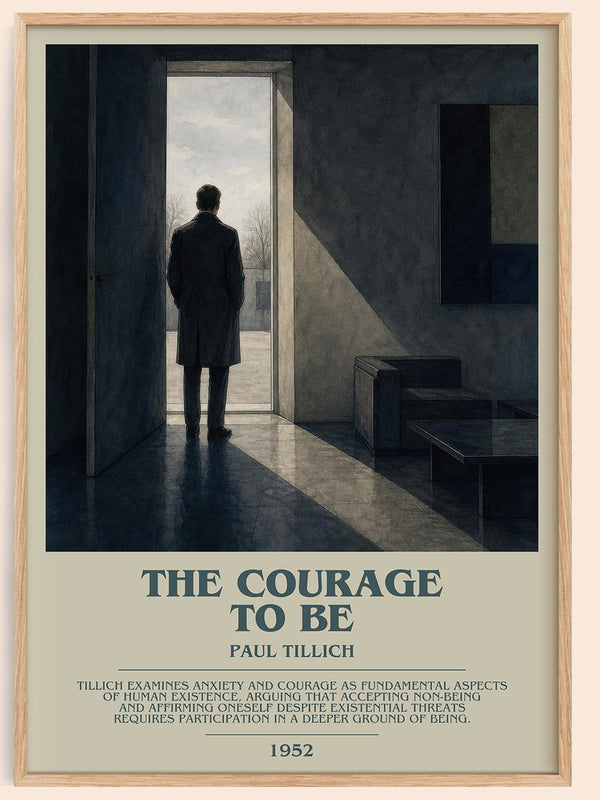 The Courage to Be Bookish Wall Art by Paul Tillich – framed poster