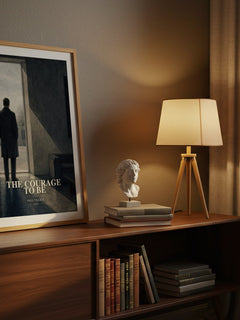 The Courage to Be watercolour print on bookshelf – Paul Tillich fan gift