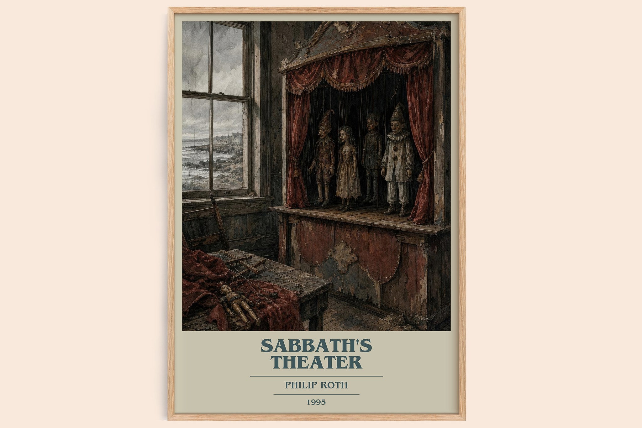Sabbath's Theater Book Cover Poster by Philip Roth
