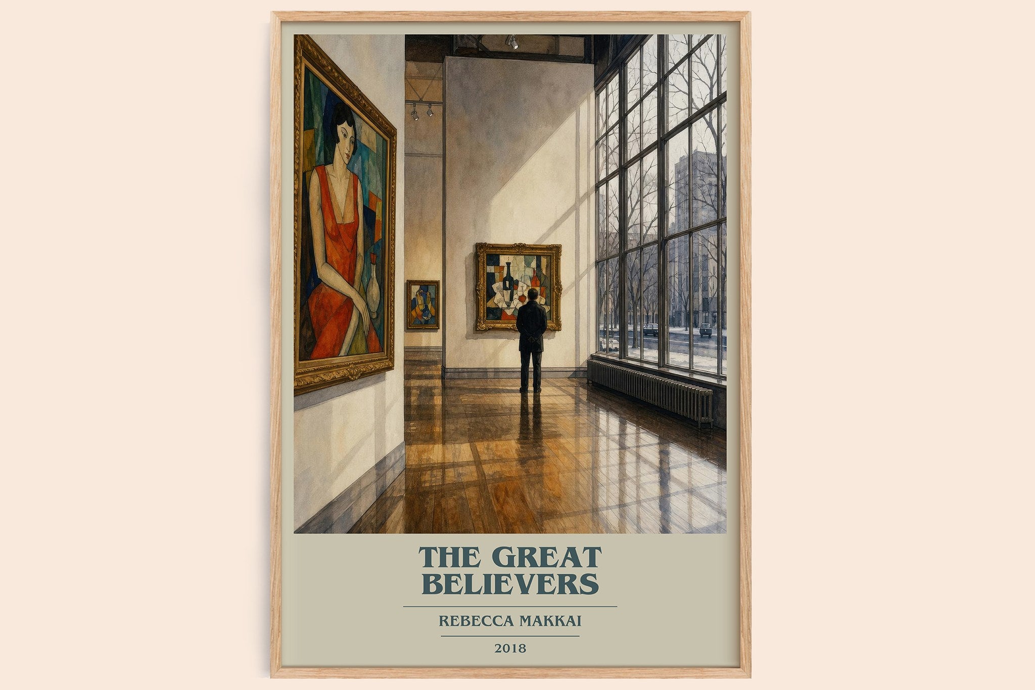 The Great Believers Book Cover Poster by Rebecca Makkai