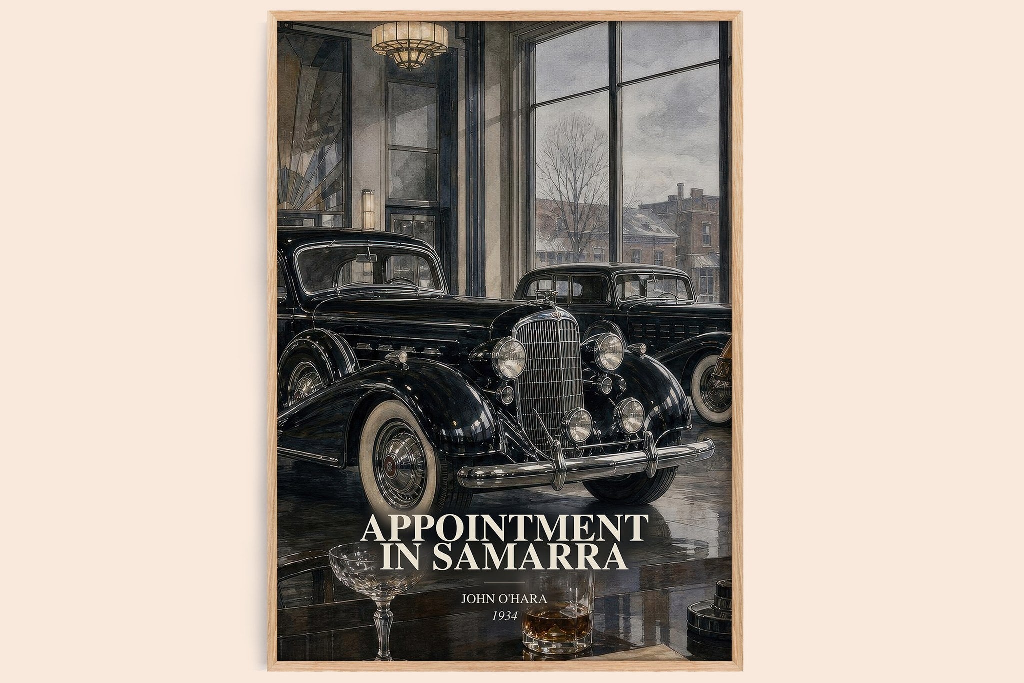 Appointment in Samarra Book Watercolour Illustration by John O'Hara