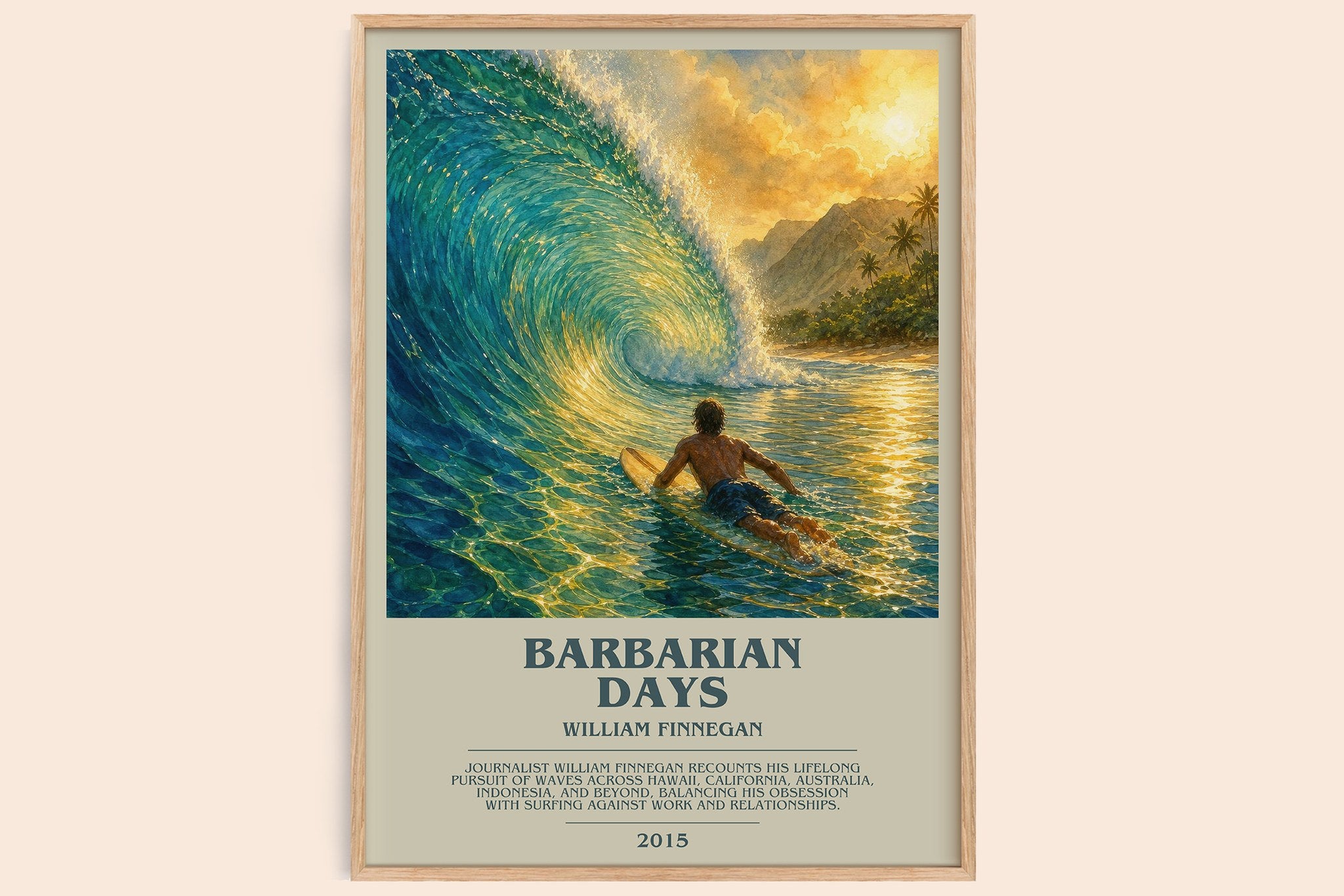 Barbarian Days Bookish Wall Art by William Finnegan