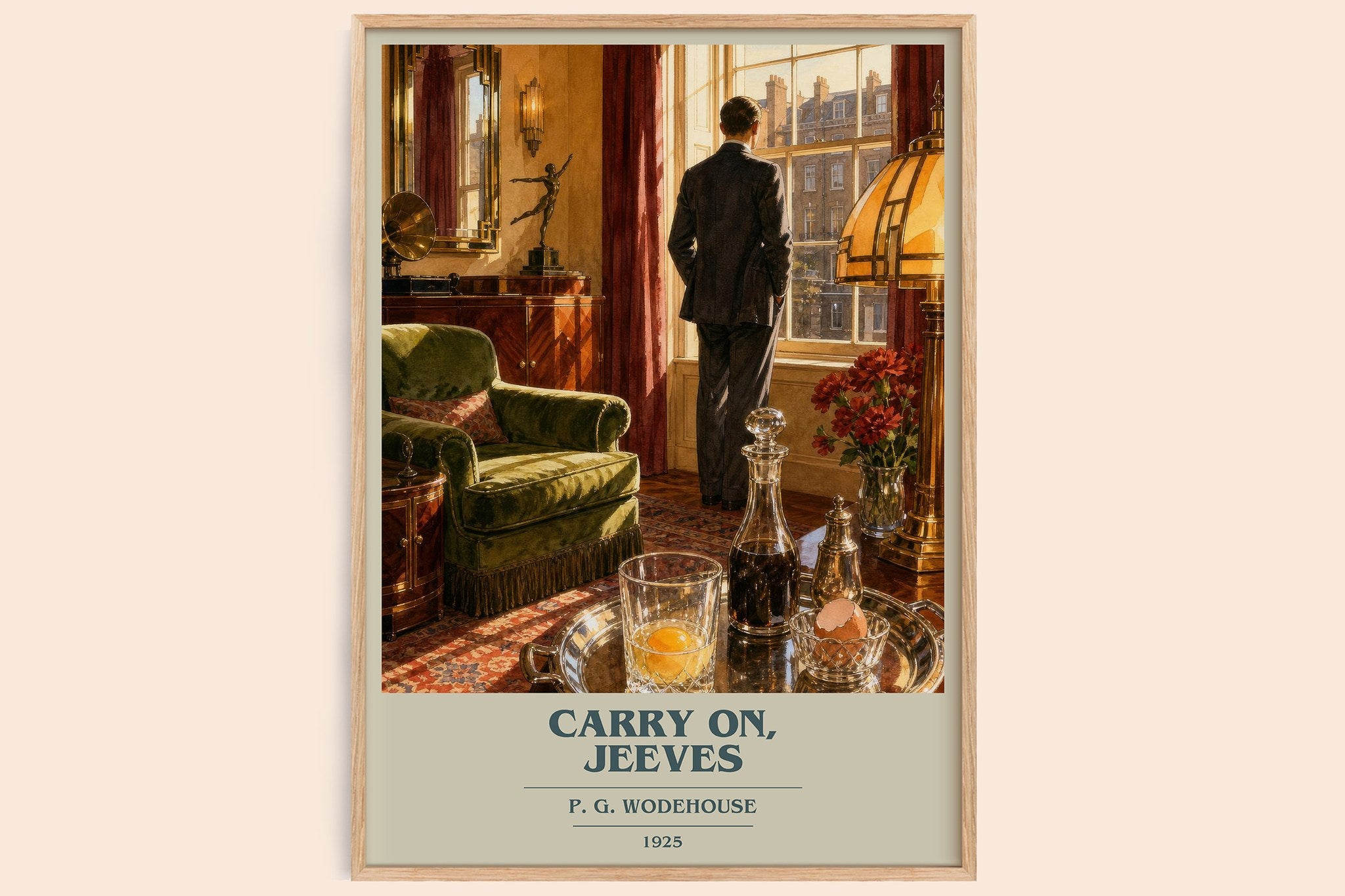 Carry On, Jeeves Book Cover Poster by P. G. Wodehouse