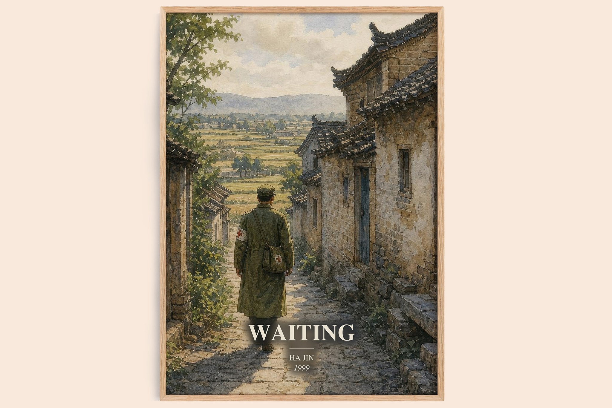 Waiting Book Watercolour Illustration by Ha Jin