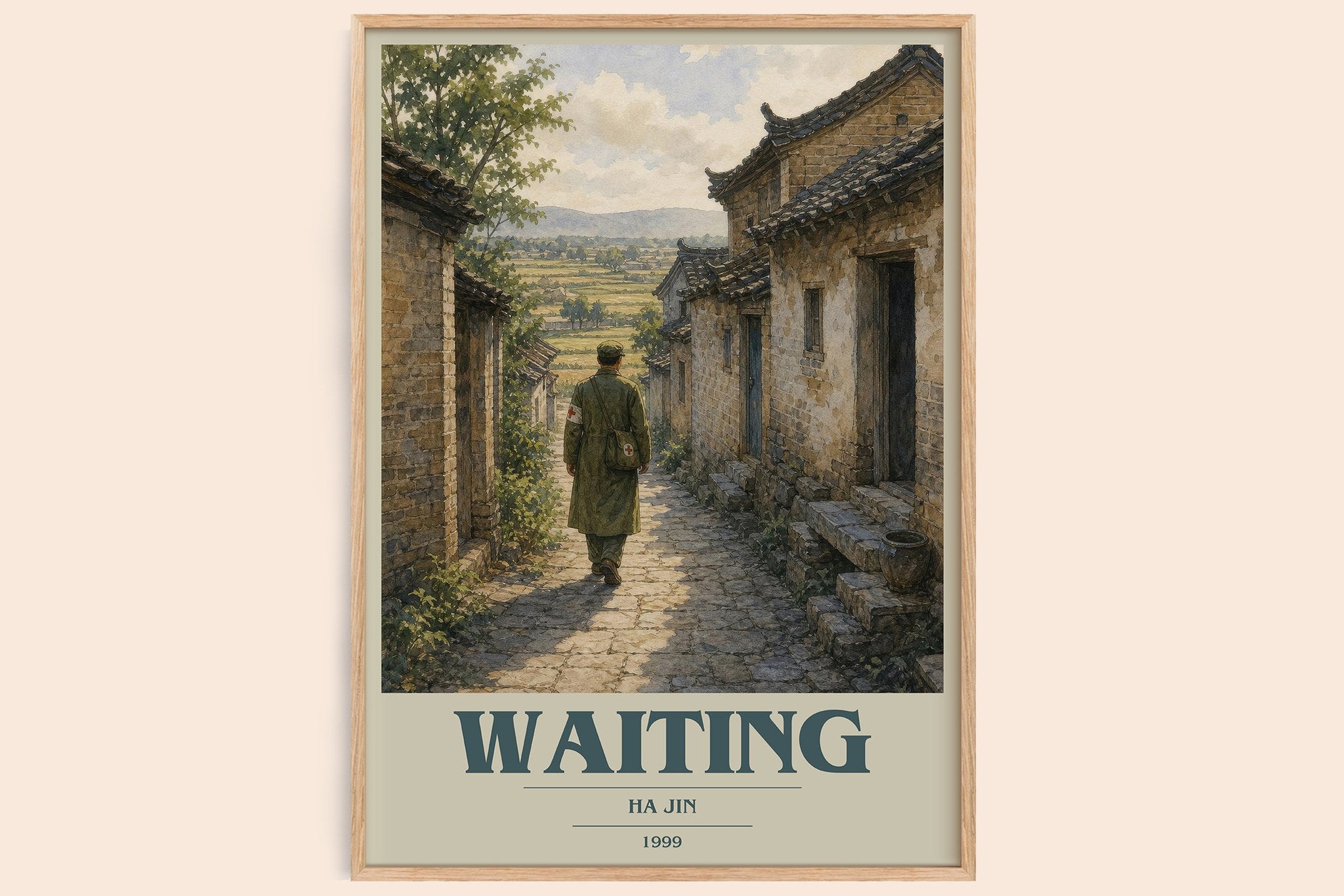 Waiting Book Cover Poster by Ha Jin