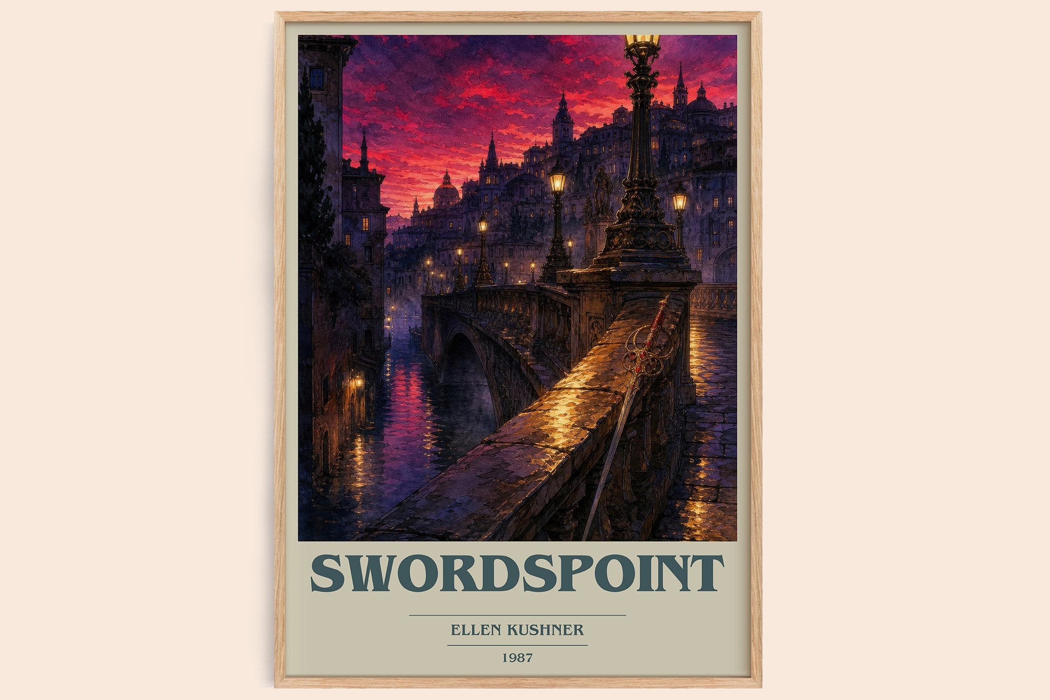 Swordspoint Book Cover Poster by Ellen Kushner