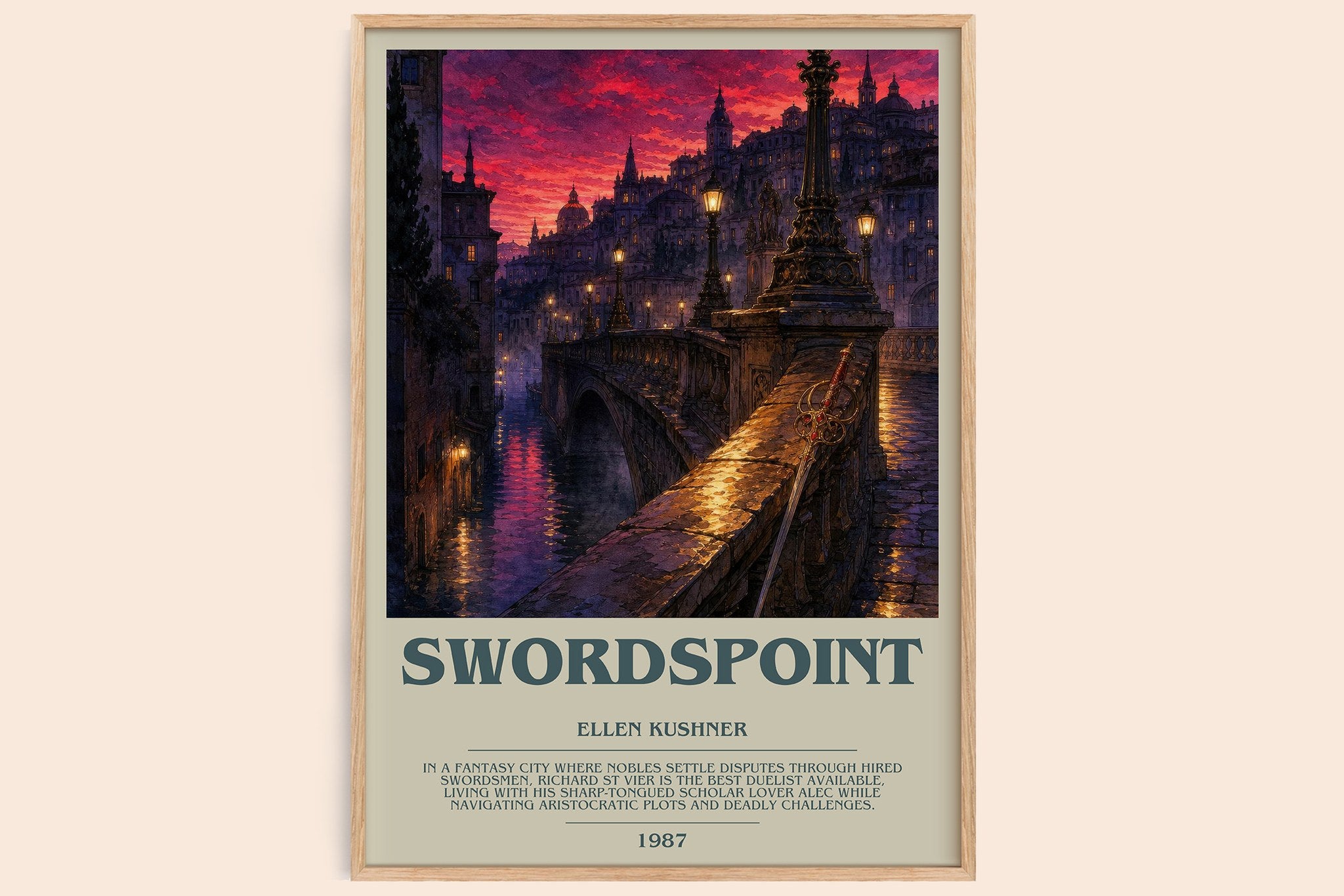 Swordspoint Bookish Wall Art by Ellen Kushner