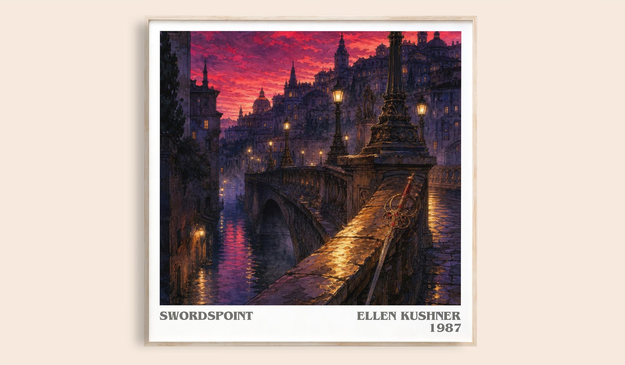 Swordspoint Literary Art Print by Ellen Kushner