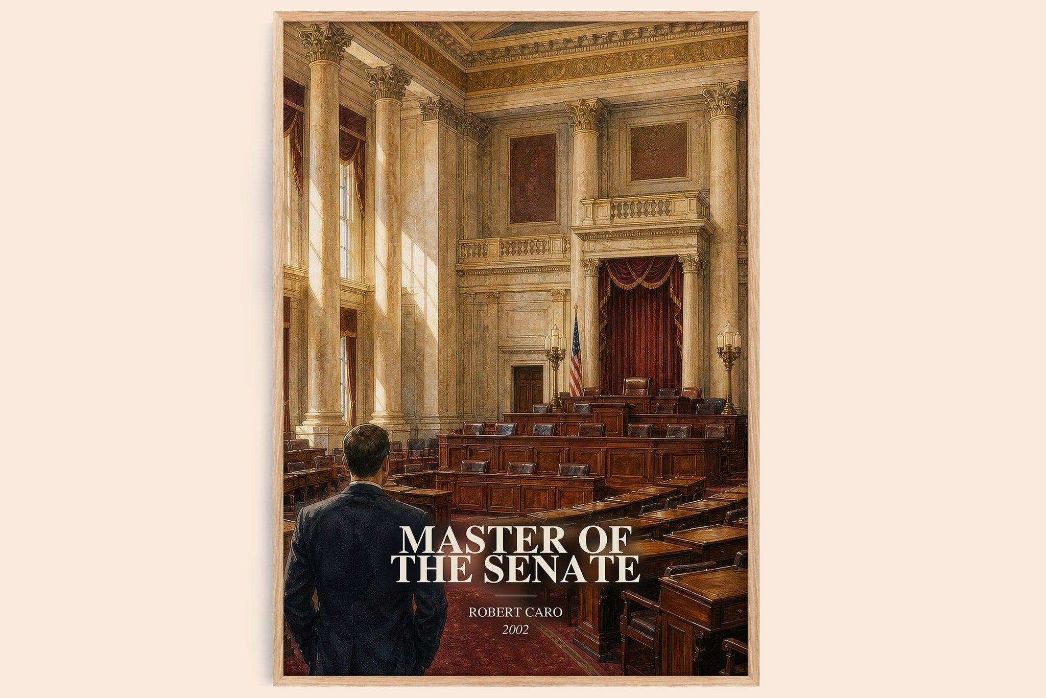 Master of the Senate Book Watercolour Illustration by Robert Caro