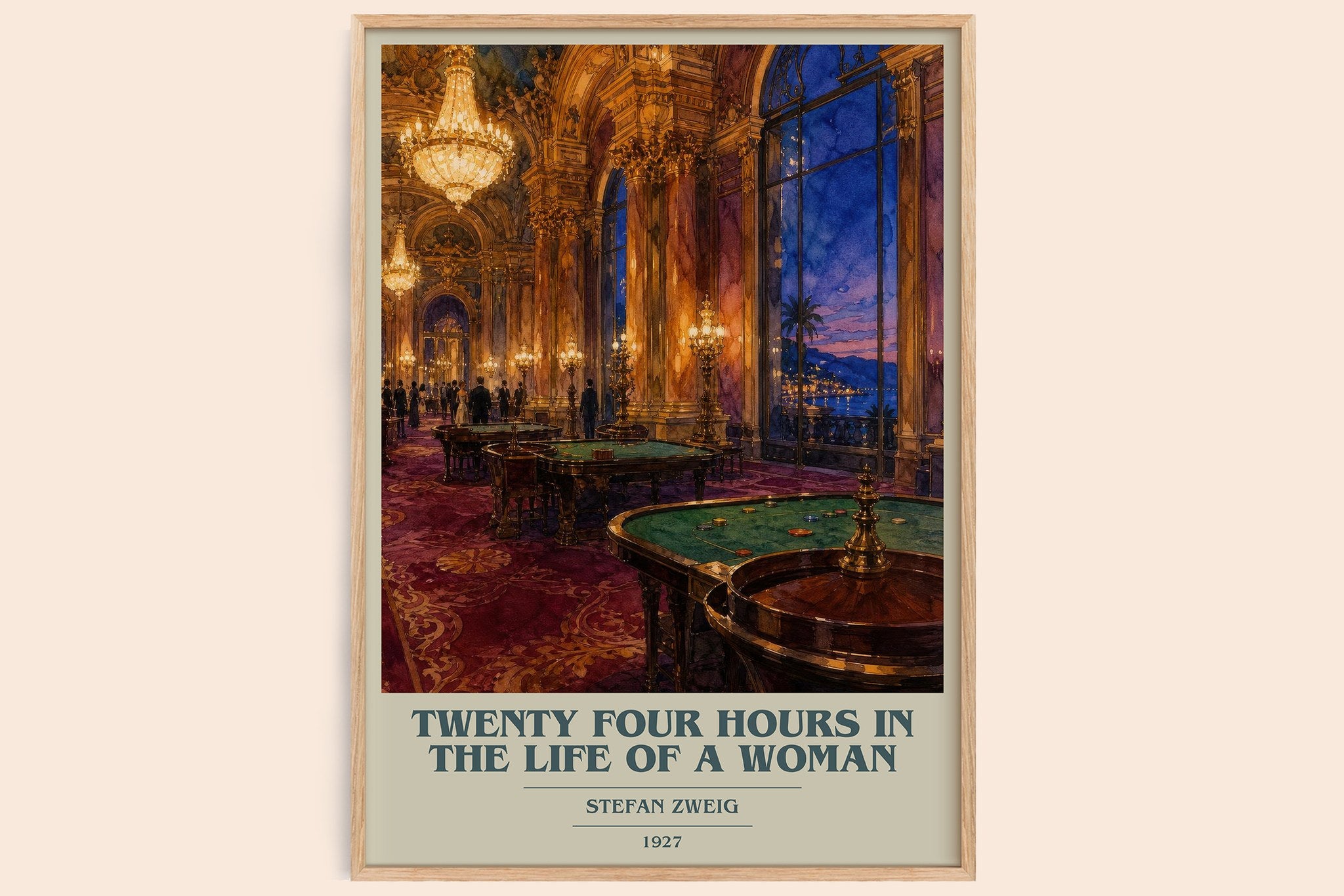 Twenty Four Hours In The Life Of A Woman Book Cover Poster by S. Zweig