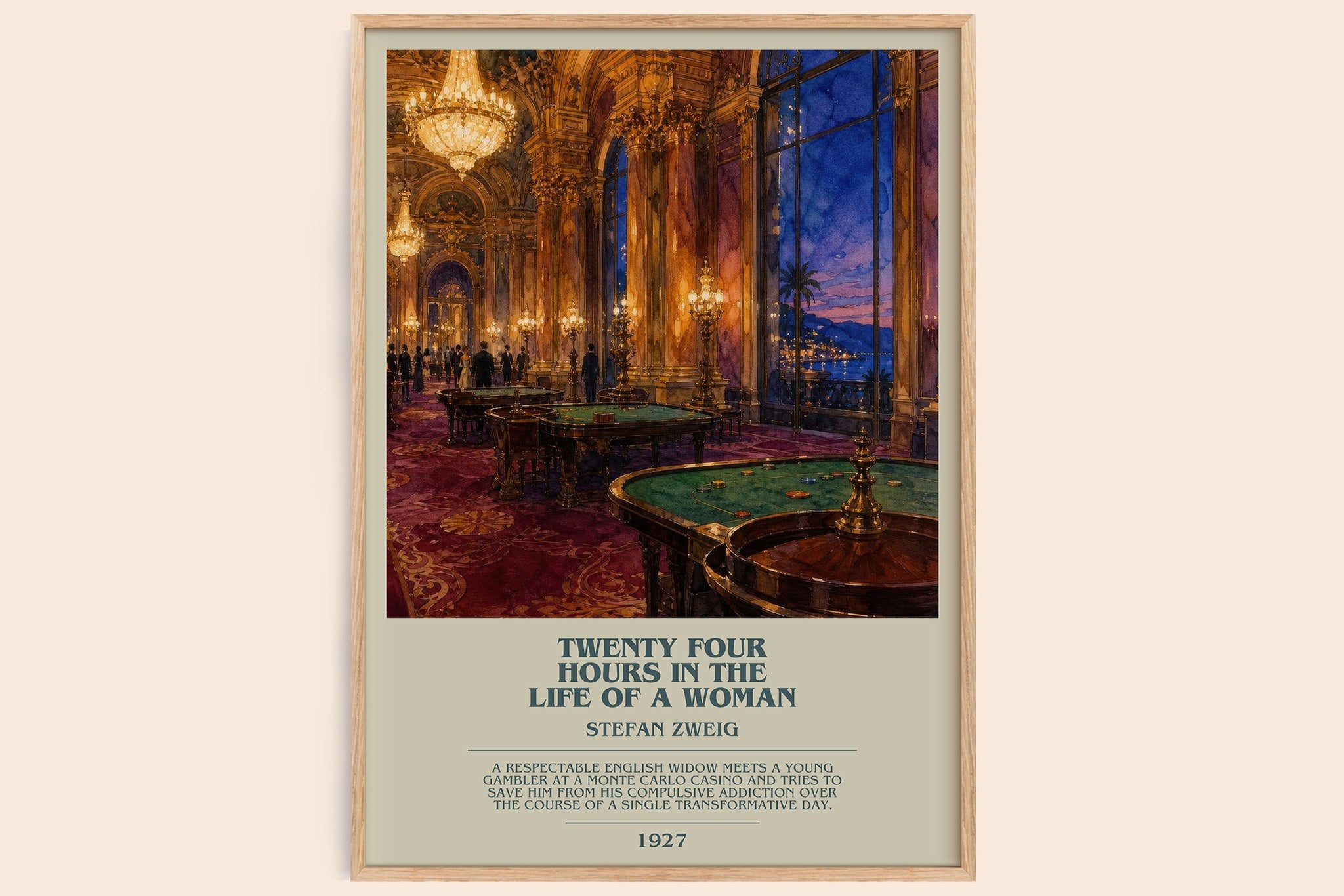 Twenty Four Hours In The Life Of A Woman Bookish Wall Art by S. Zweig