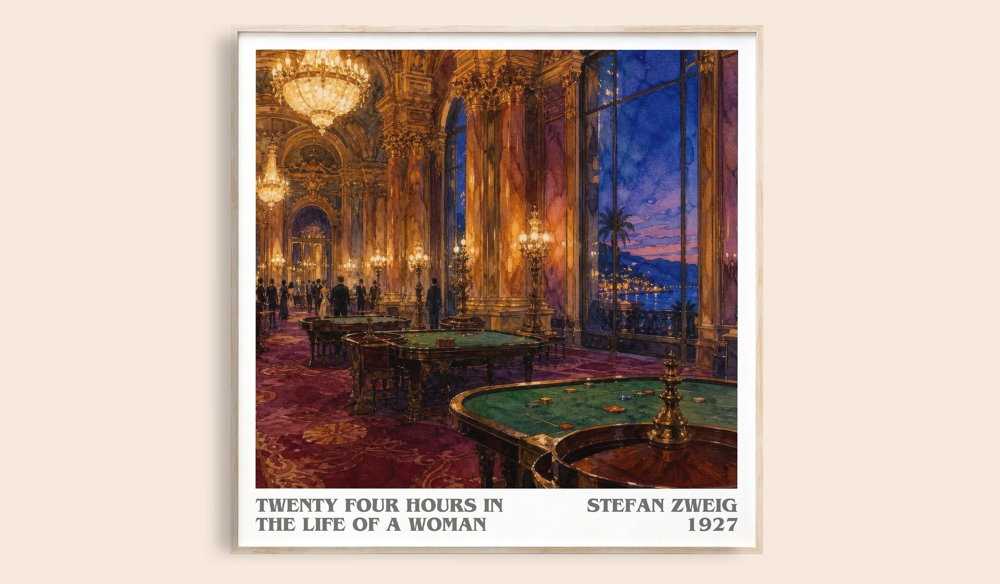 Twenty Four Hours In The Life Of A Woman Literary Art Print by Stefan Zweig