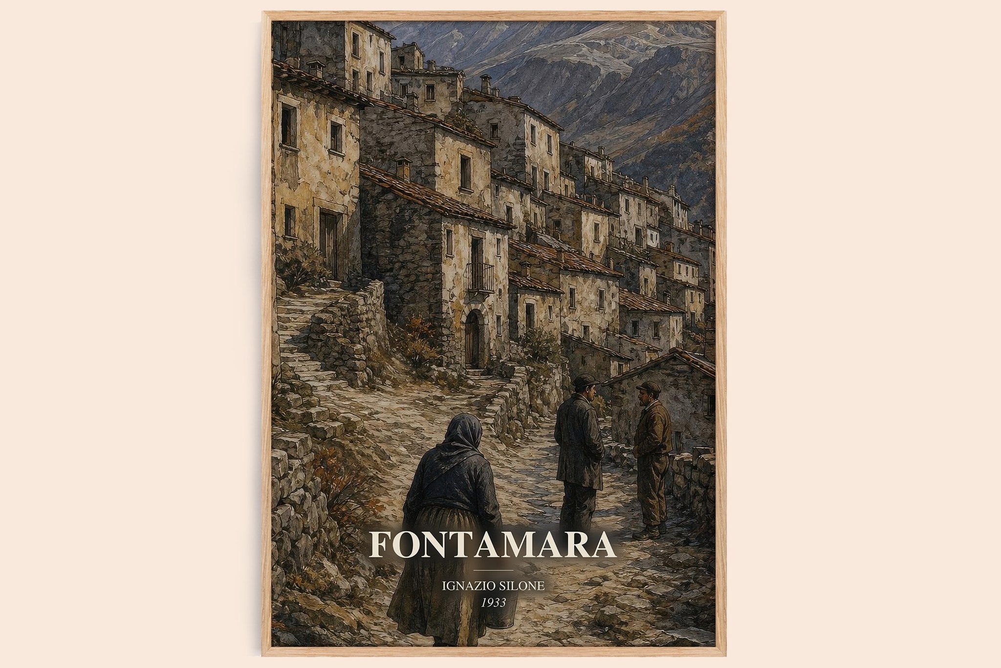 Fontamara Book Watercolour Illustration by Ignazio Silone