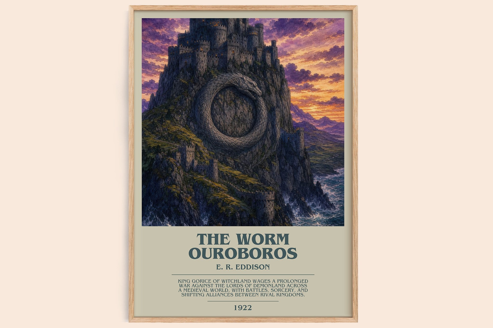 The Worm Ouroboros Bookish Wall Art by E. R. Eddison