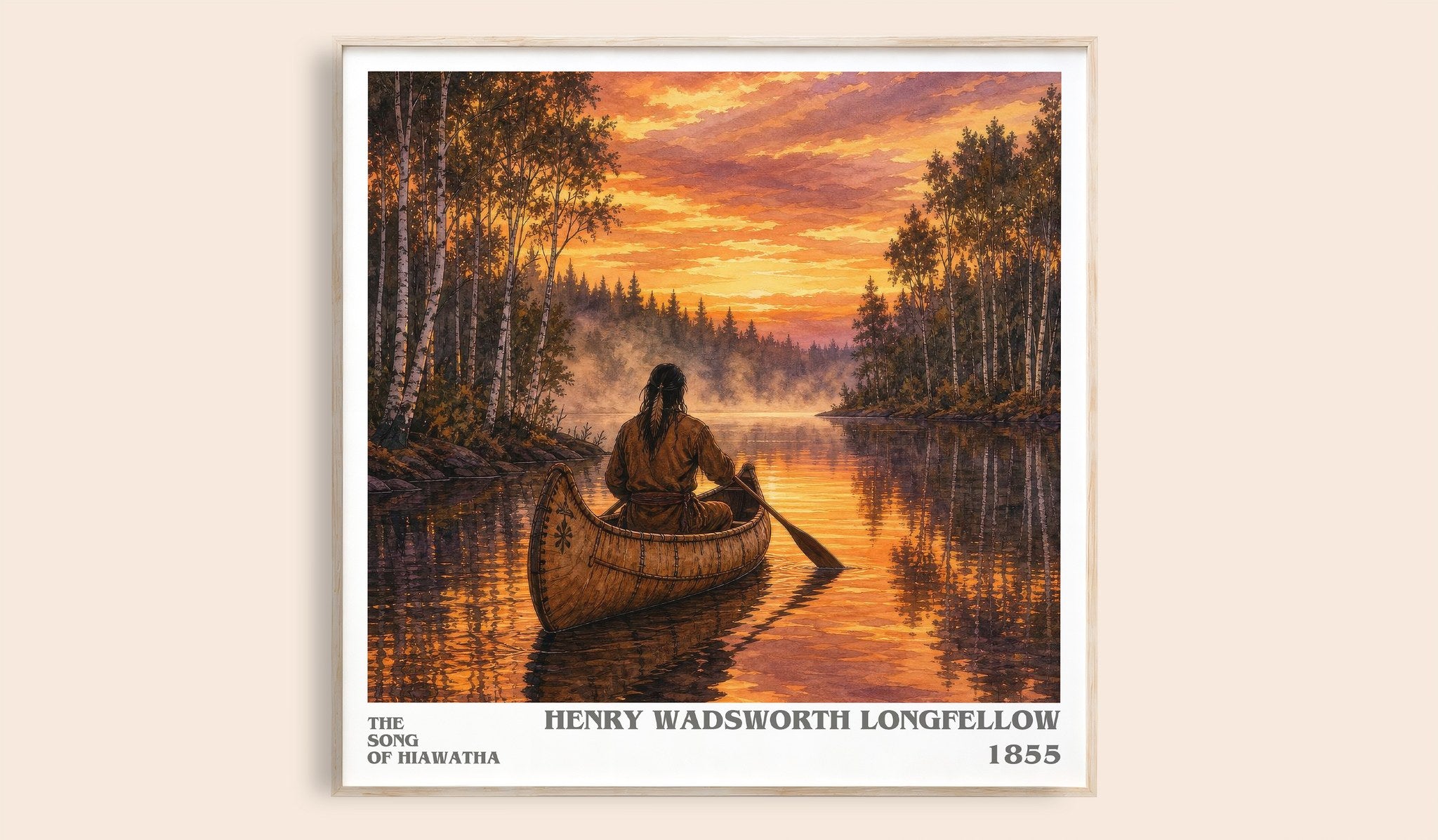 The Song of Hiawatha Literary Art Print by Henry Wadsworth Longfellow