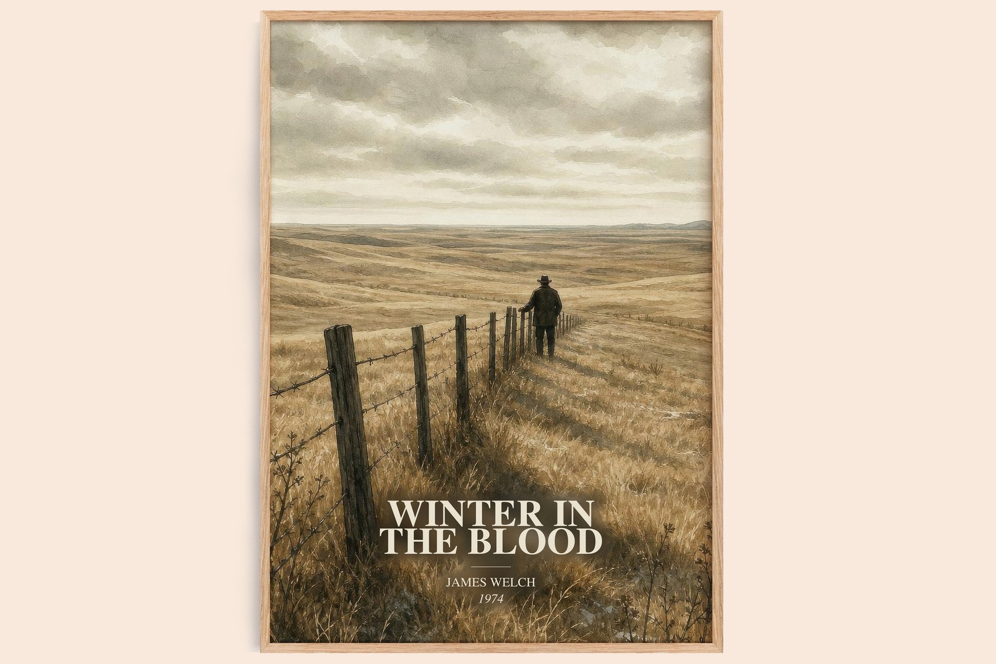 Winter In The Blood Book Watercolour Illustration by James Welch