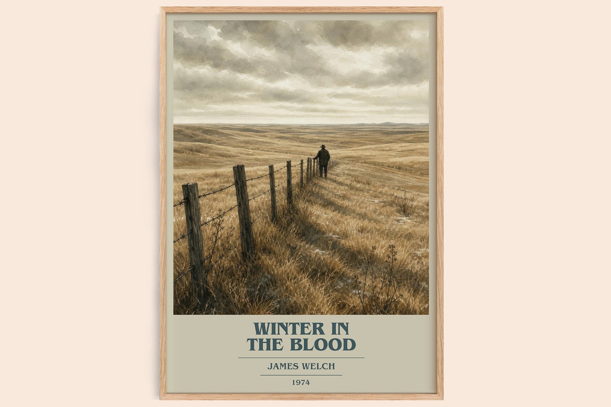 Winter In The Blood Book Cover Poster by James Welch