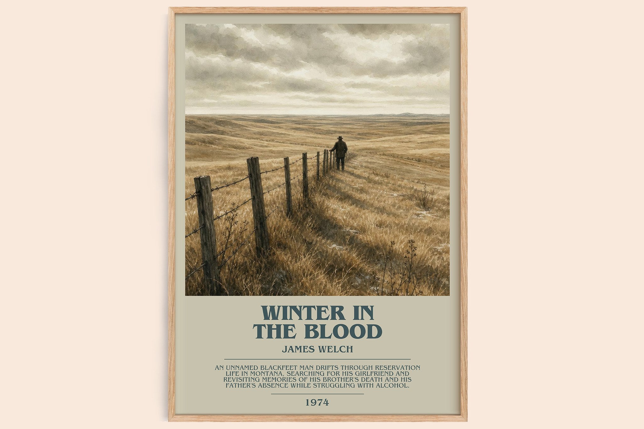 Winter In The Blood Bookish Wall Art by James Welch