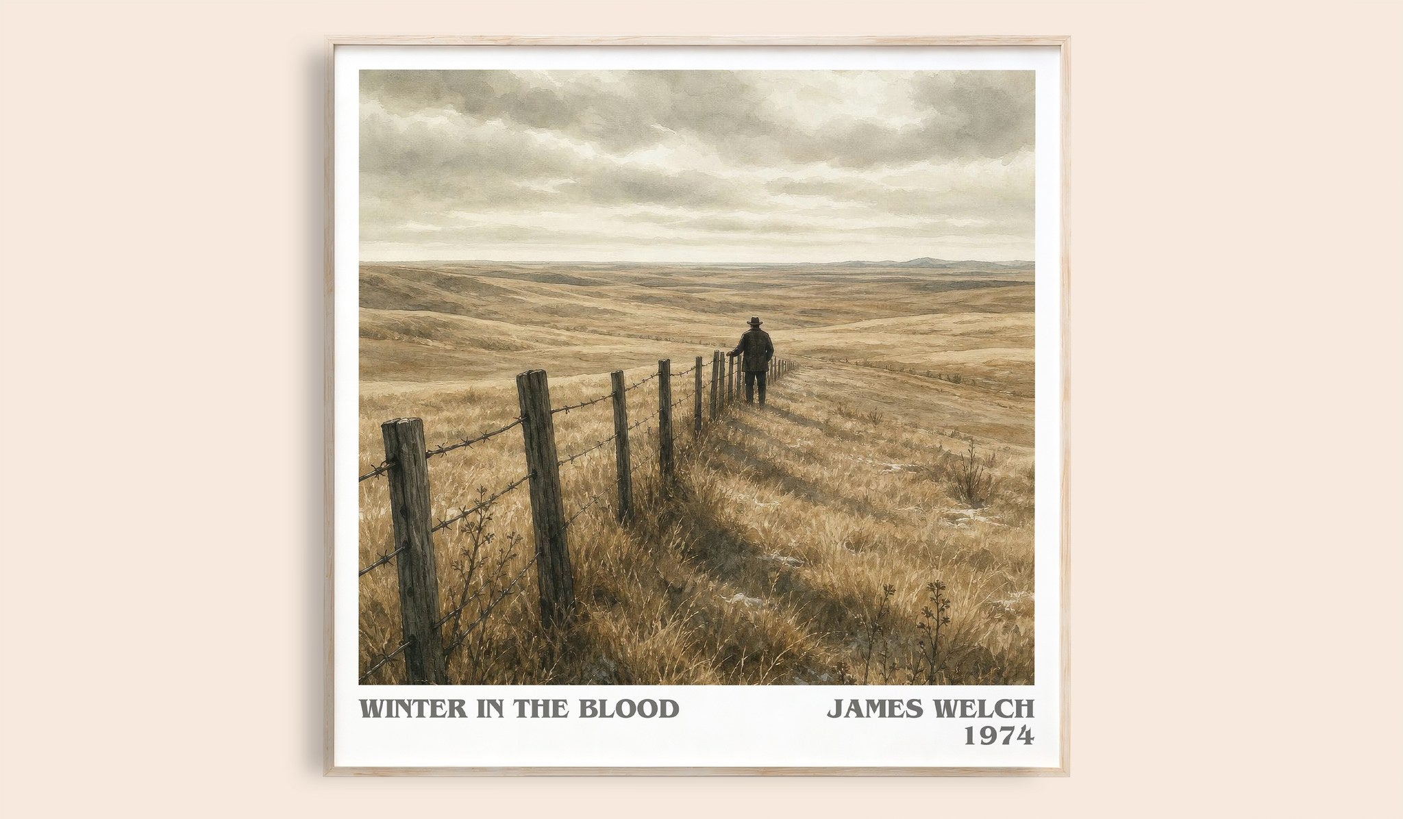 Winter In The Blood Literary Art Print by James Welch