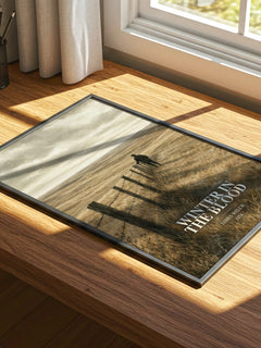 Winter In The Blood watercolour book poster framed on wall – literary fiction wall art