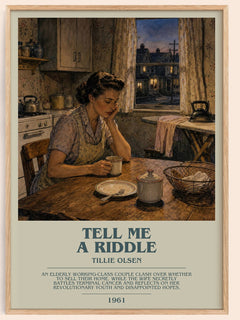 Tell Me a Riddle Bookish Wall Art by Tillie Olsen – framed poster