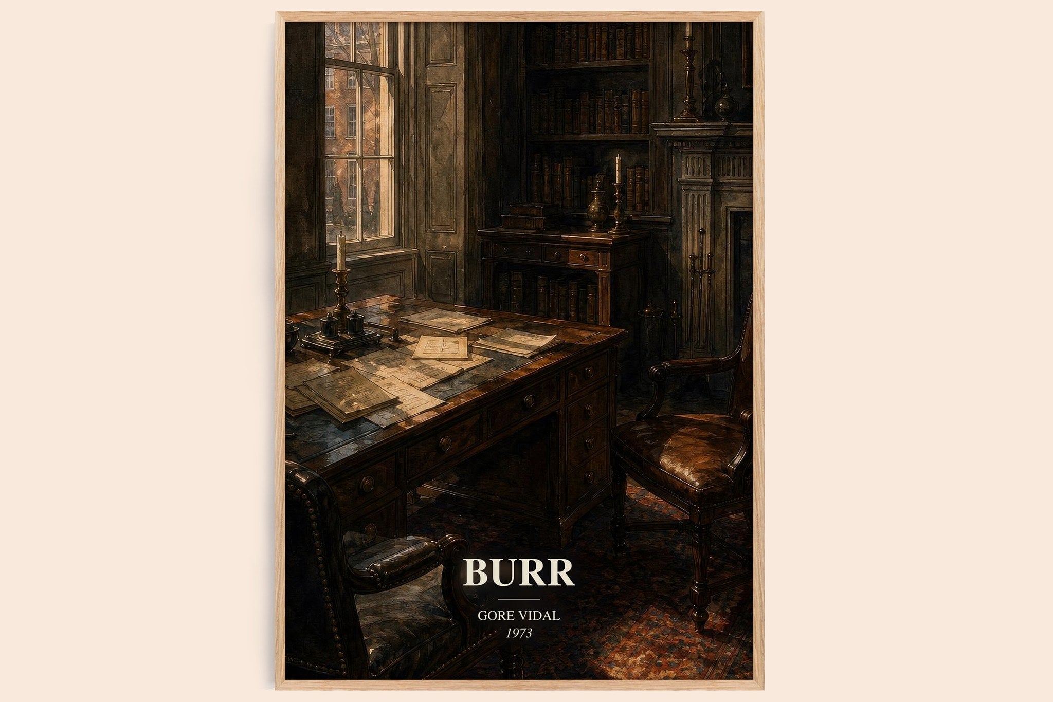 Burr Book Watercolour Illustration by Gore Vidal
