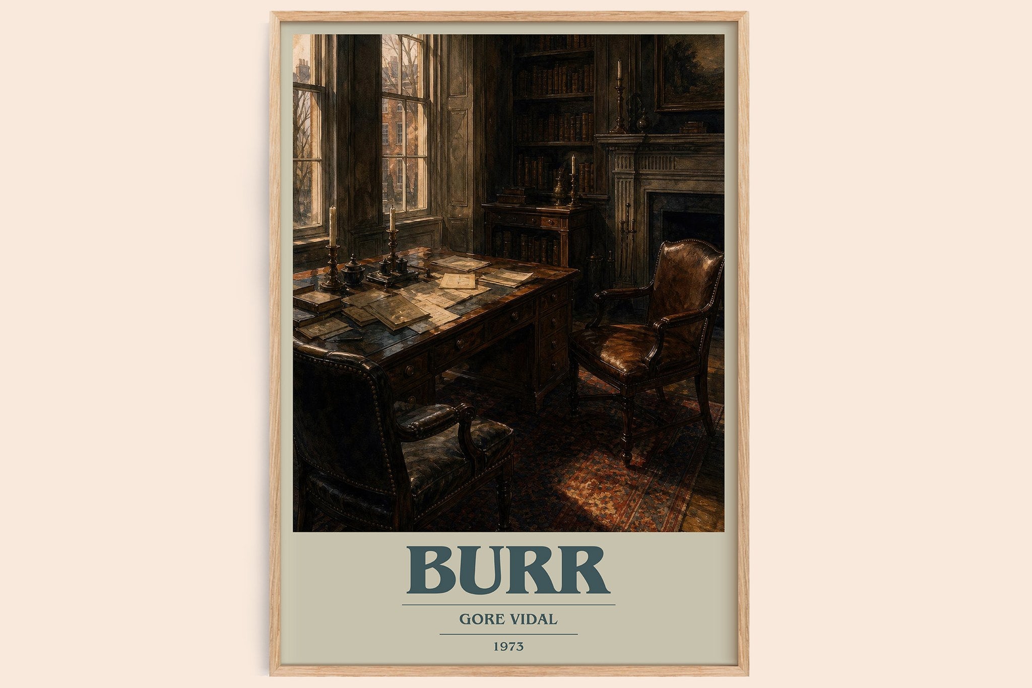 Burr Book Cover Poster by Gore Vidal
