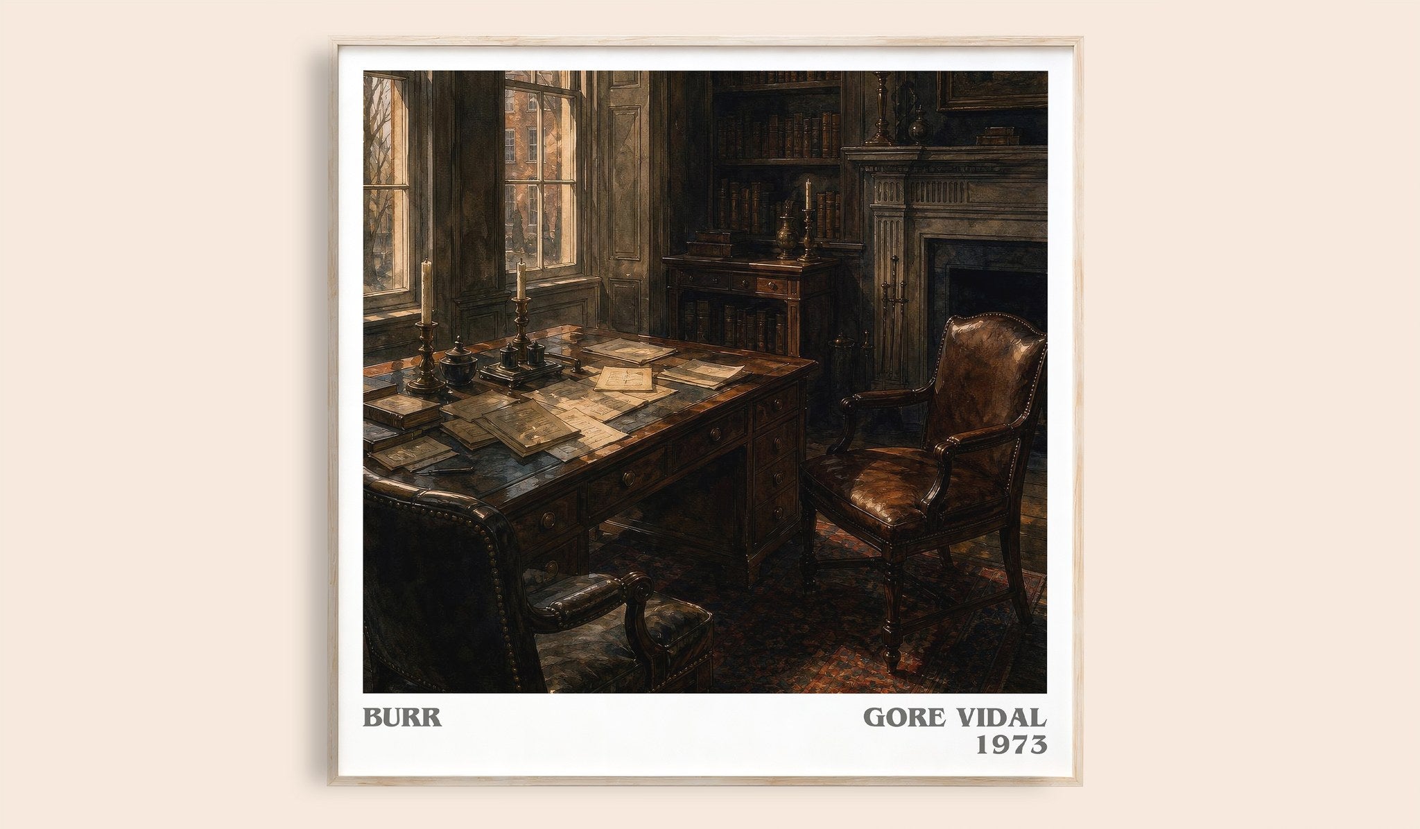 Burr Literary Art Print by Gore Vidal