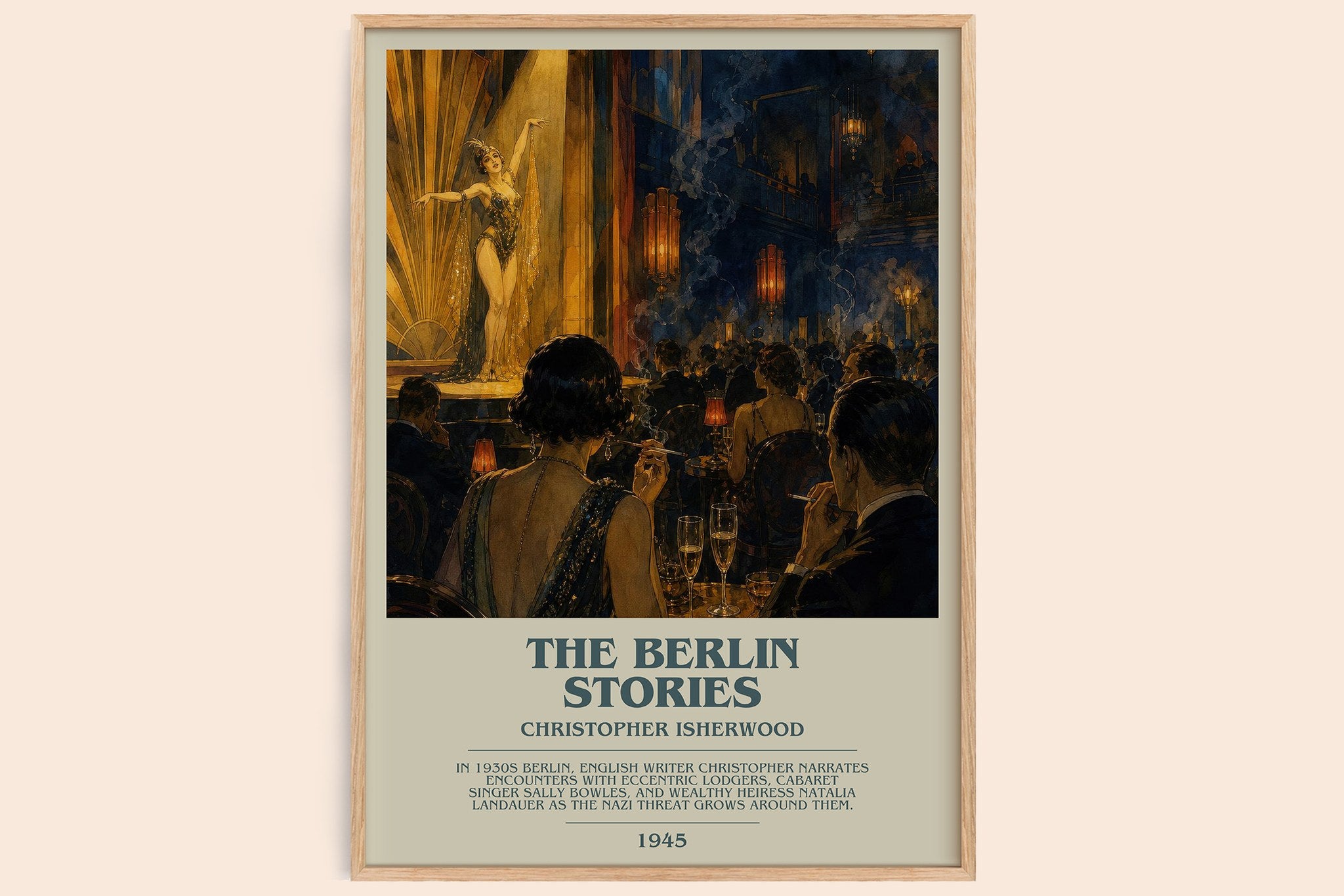 The Berlin Stories Bookish Wall Art by Christopher Isherwood