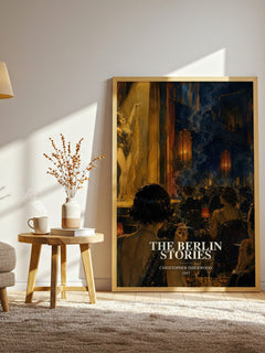 The Berlin Stories watercolour print in frame leaning in hallway – historical fiction wall art