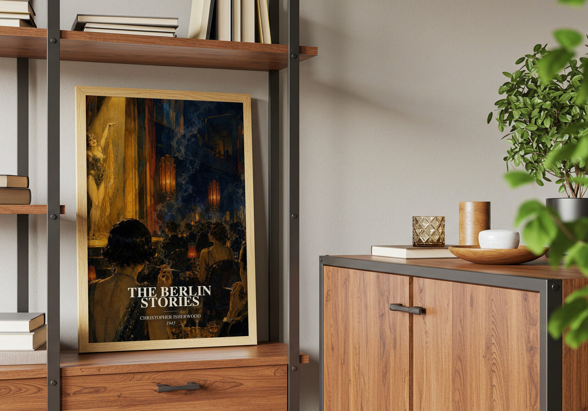 The Berlin Stories book watercolour illustration paper finish options – matte satin gloss