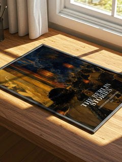 The Berlin Stories watercolour book poster framed on wall – historical fiction wall art
