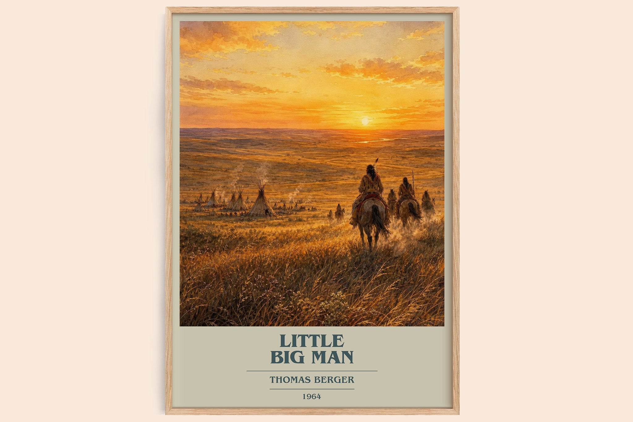 Little Big Man Book Cover Poster by Thomas Berger