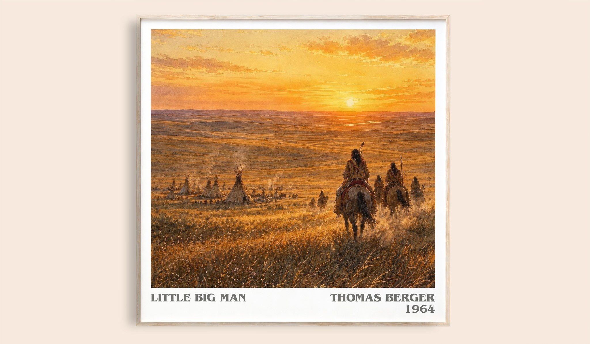 Little Big Man Literary Art Print by Thomas Berger