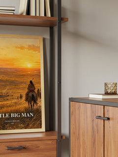 Little Big Man book watercolour illustration paper finish options – matte satin gloss
