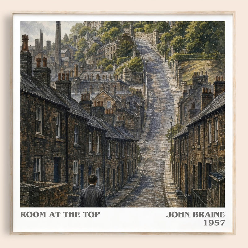 Room At The Top literary book poster by John Braine – framed literary art print