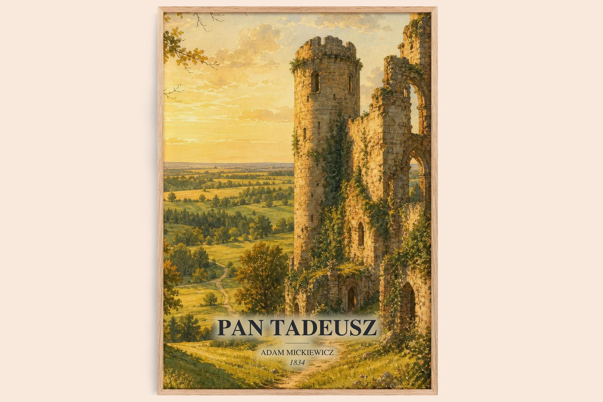 Pan Tadeusz Book Watercolour Illustration by Adam Mickiewicz