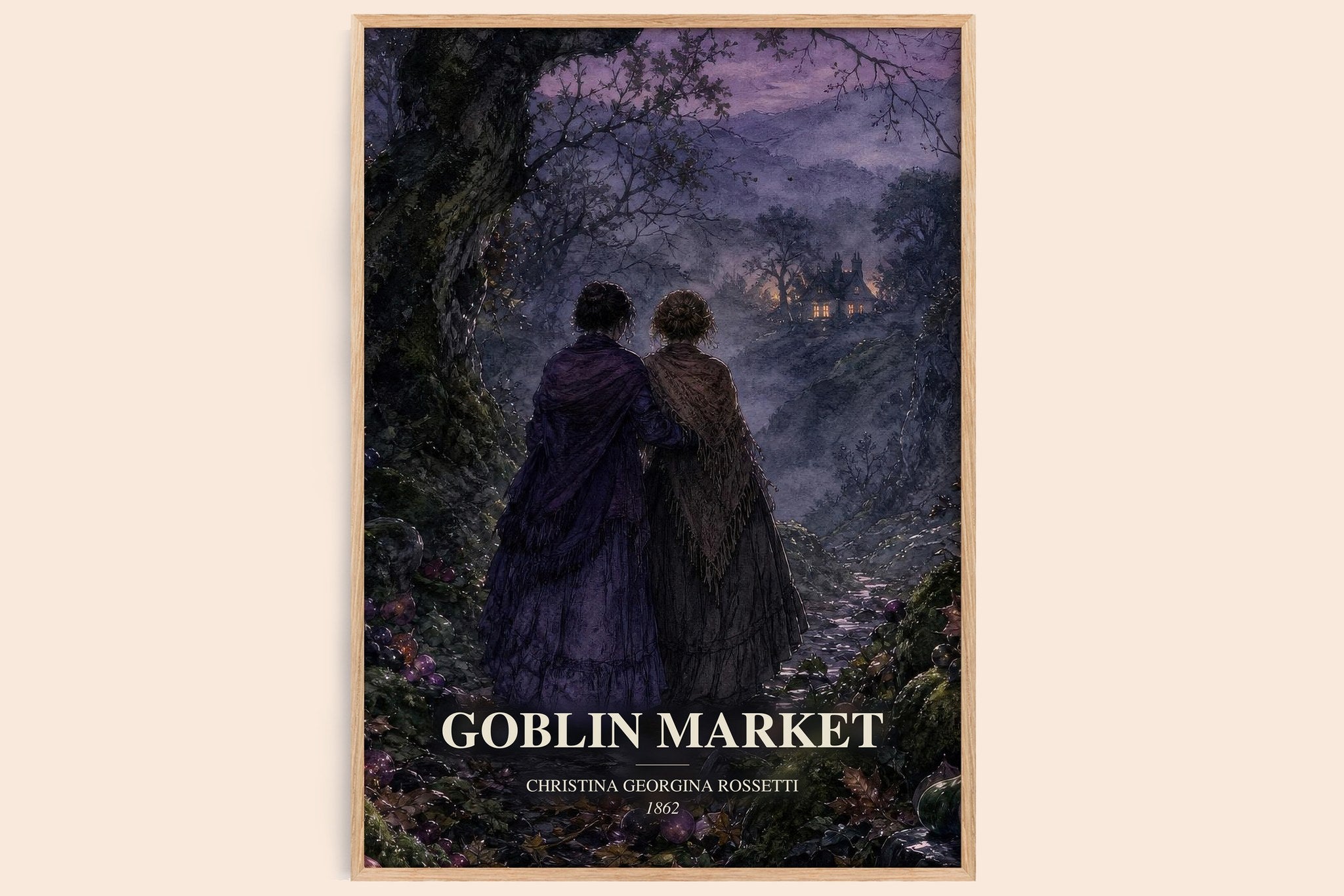 Goblin Market Book Watercolour Illustration by C. Rossetti