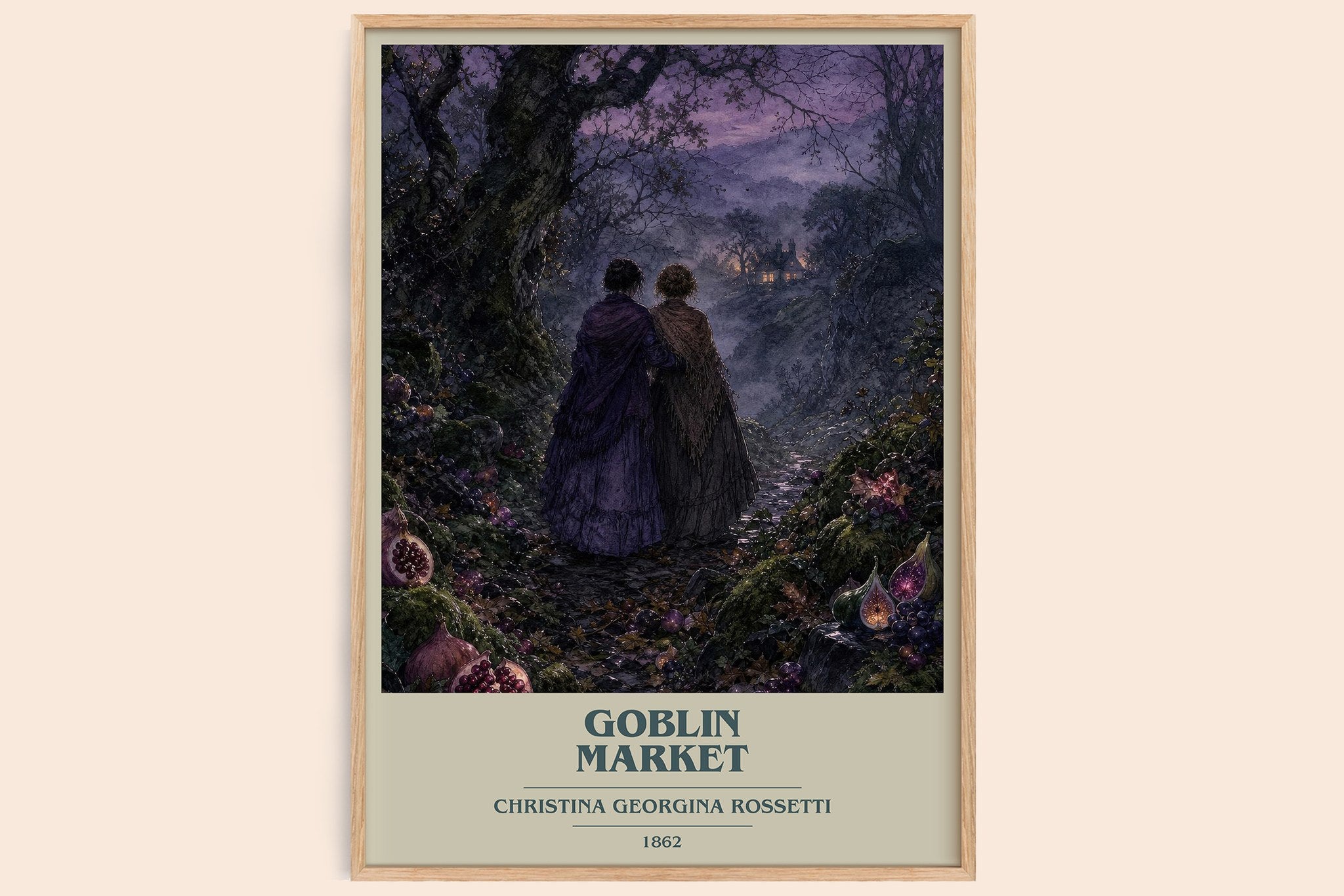 Goblin Market Book Cover Poster by Christina Georgina Rossetti