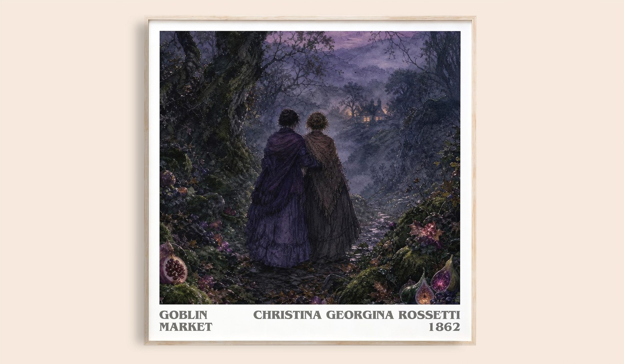 Goblin Market Literary Art Print by Christina Georgina Rossetti