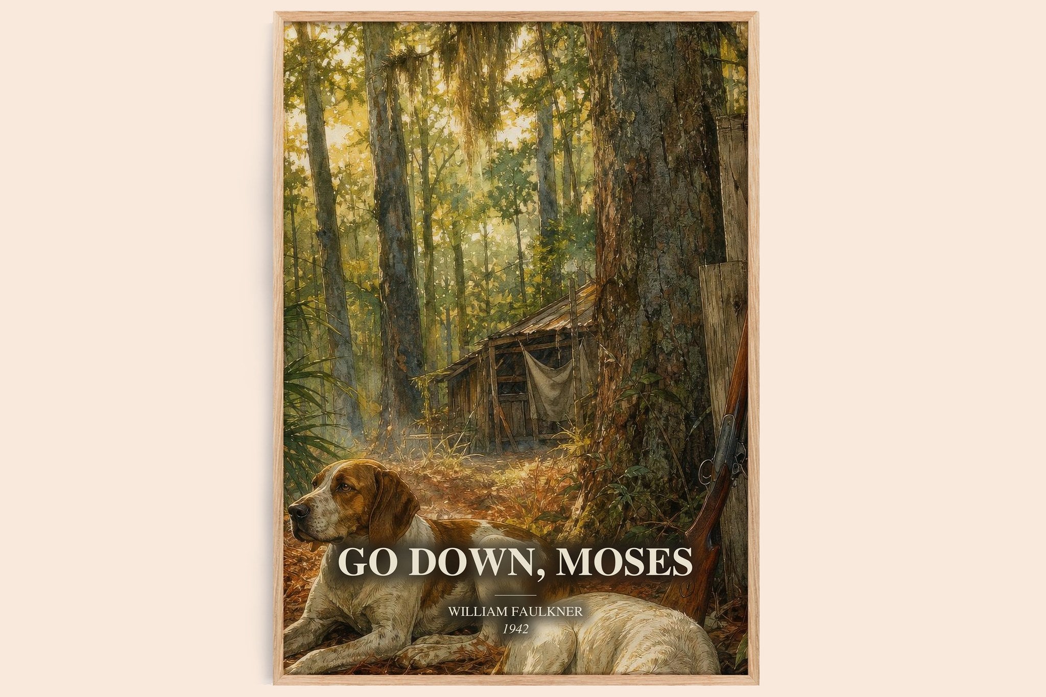 Go Down, Moses Book Watercolour Illustration by William Faulkner