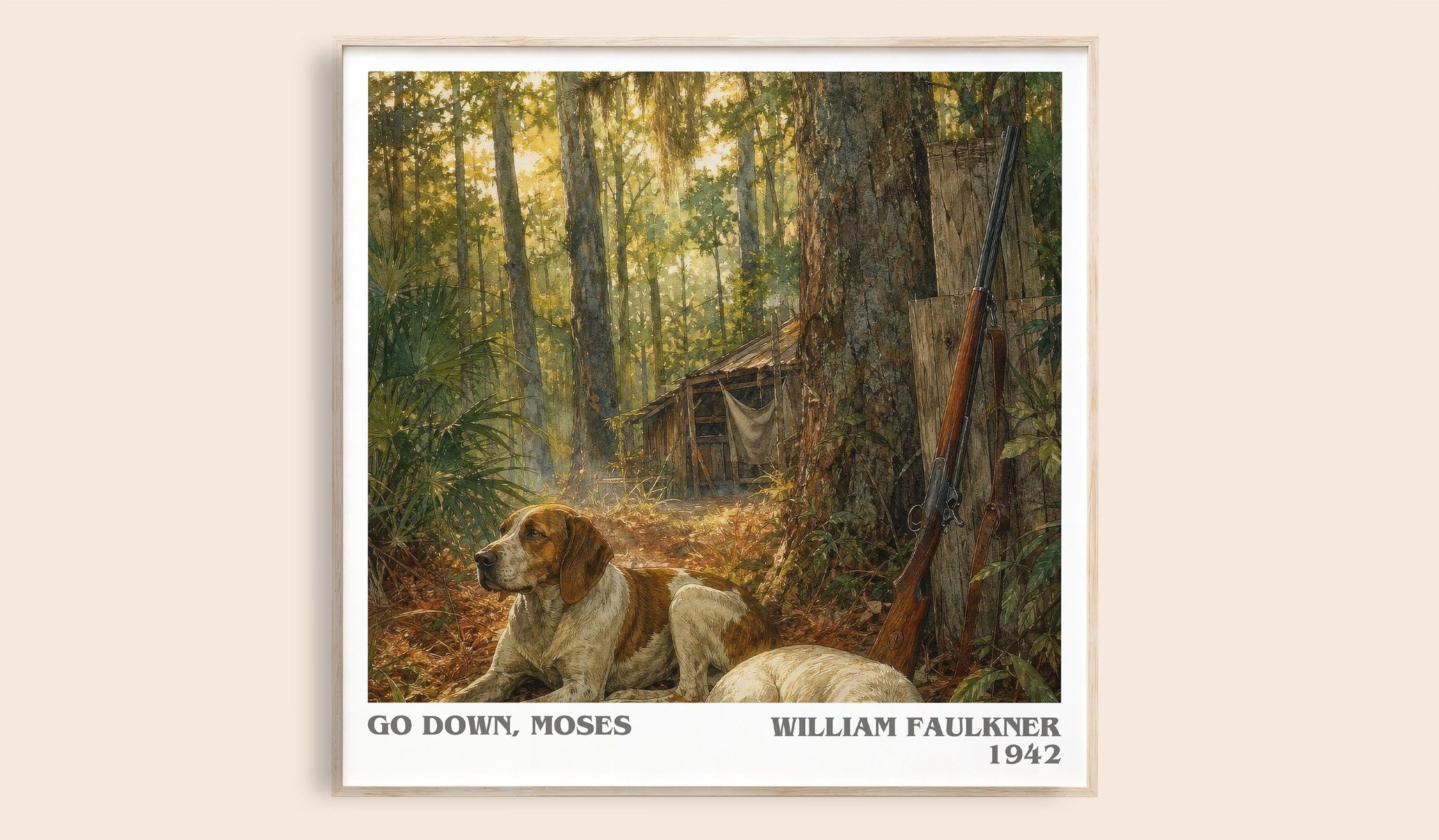 Go Down, Moses Literary Art Print by William Faulkner